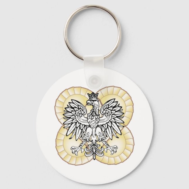 Polish Eagle Pierogi Keychain (Front)