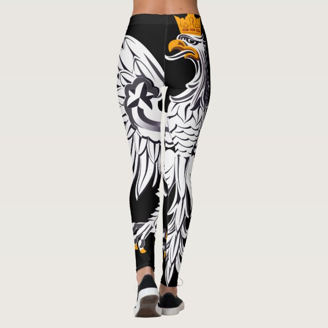 Polish Eagle & Poland fashion patriots /sports Leggings (Back)