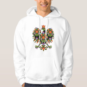 Polish Eagle Poland Wycinanki Emblem, Polish Folk Hoodie
