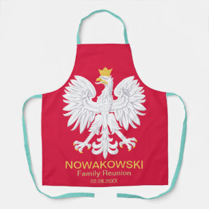 Polish Eagle 🦅 Polski Poland Red Crest Apron