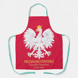 Polish Eagle 🦅 Polski Poland Red Crest Apron