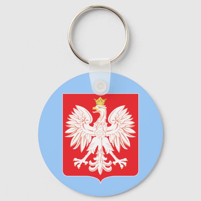 Polish Eagle Red Shield Key Ring (Front)