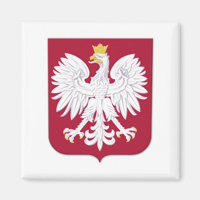 Polish Eagle Red Shield Magnet (Front)