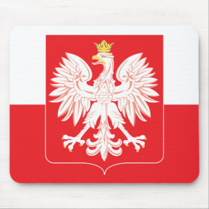 Polish Eagle Red Shield Mouse Mat