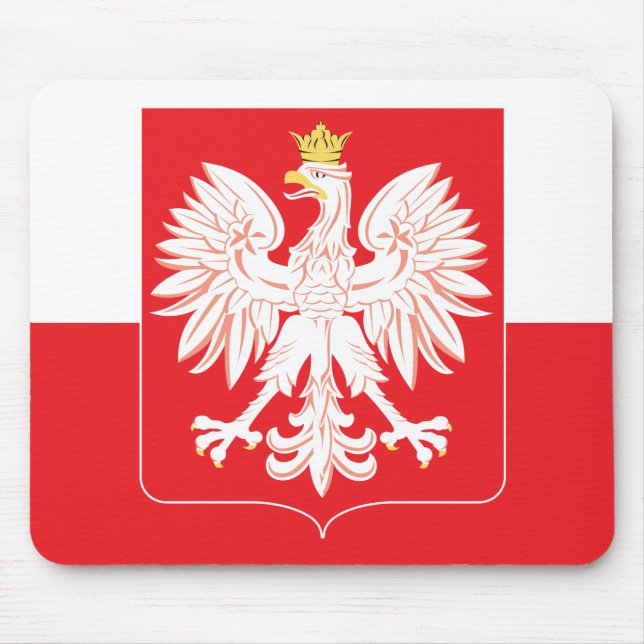 Polish Eagle Red Shield Mouse Mat (Front)