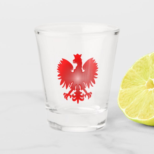 Polish Eagle Shot Glass (Front)