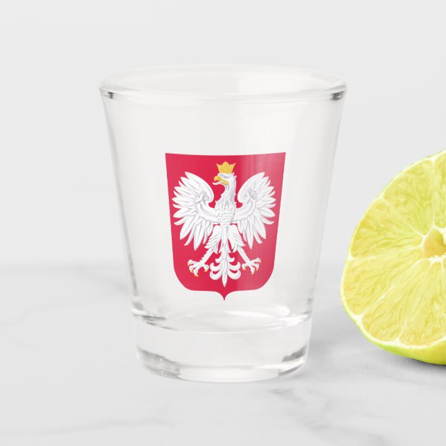 Polish Eagle Shot Glass (Front)