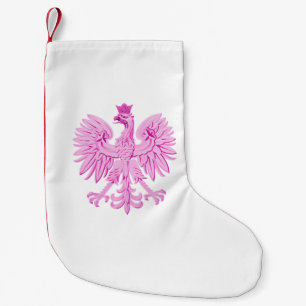 Polish eagle small christmas stocking