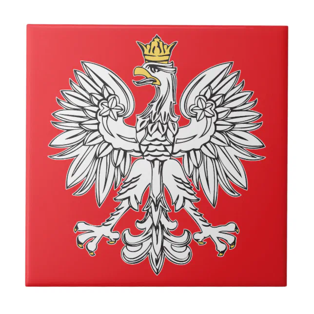 Polish Eagle With Gold Crown Ceramic Tile Zazzle