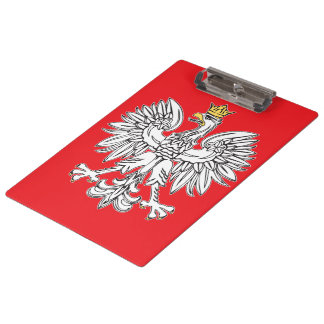 Polish Eagle With Gold Crown Clip Board