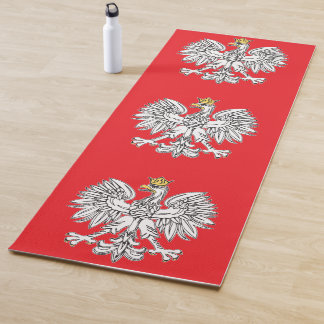 Polish Eagle With Gold Crown Yoga Mat