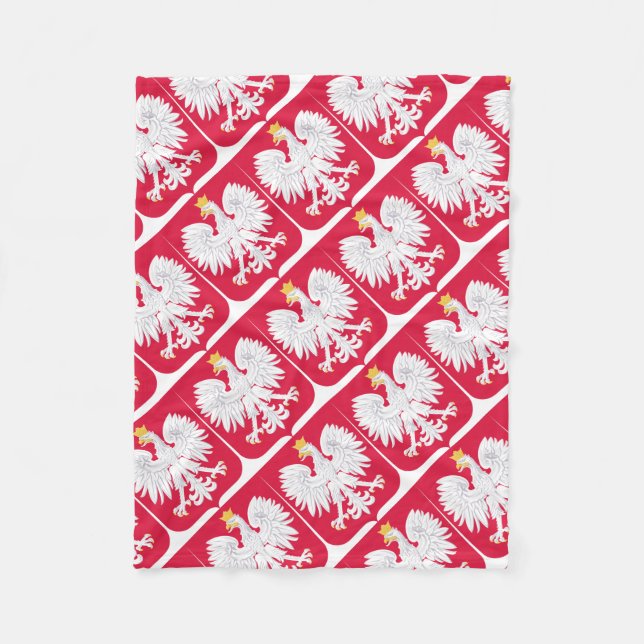 Polish Emblem - Poland Shield - Polska Herb Polski Fleece Blanket (Front)