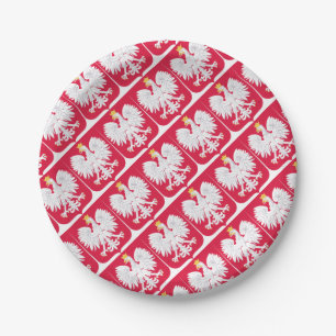 Polish Emblem - Poland Shield - Polska Herb Polski Paper Plate