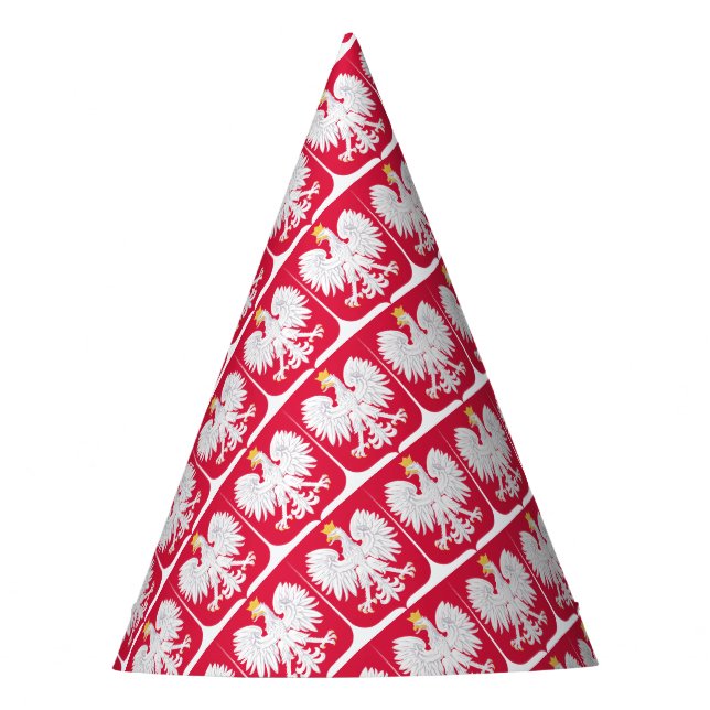 Polish Emblem - Poland Shield - Polska Herb Polski Party Hat (Front)