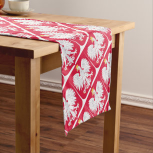 Polish Emblem - Poland Shield - Polska Herb Polski Short Table Runner