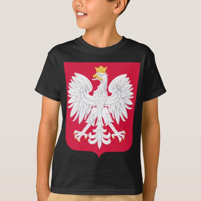 Polish Emblem - Poland Shield - Polska Herb Polski T-Shirt (Front)