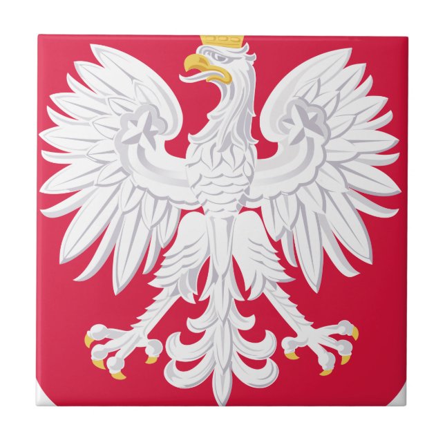 Polish Emblem - Poland Shield - Polska Herb Polski Tile (Front)