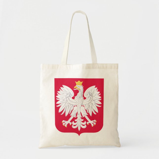 Polish Emblem - Poland Shield - Polska Herb Polski Tote Bag (Front)