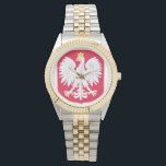 Polish Emblem - Poland Shield - Polska Herb Polski Watch<br><div class="desc">Polish Emblem - Polska Shield - Coat of arms of Poland - Godło Rzeczypospolitej Polskiej - Herb Polski,  poland,  polish,  polish eagle,  eagle,  polish americans,  polska,  polski,  flag,  shield,  herb polski,  gifts for polish americans,  womens poland,  polish national holiday,  history poland,  polish birthday,  polish accessories</div>