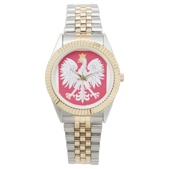 Polish Emblem - Poland Shield - Polska Herb Polski Watch (Front)