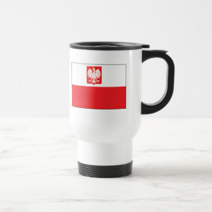 Polish Falcon Flag Travel Mug