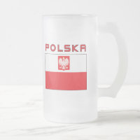 Polish Falcon Flag With Polska