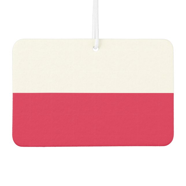 Polish flag car air freshener (Front)
