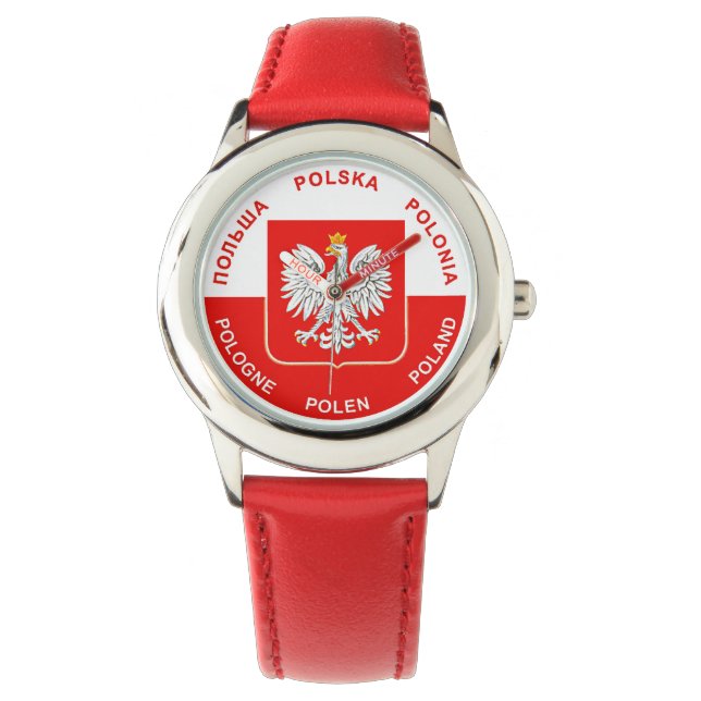 Polish Flag colours with White Eagle Watch (Front)