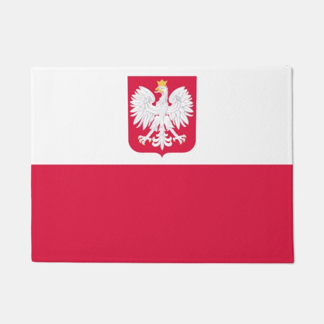 Polish flag doormat (Front)