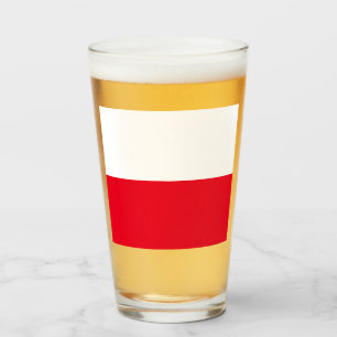 Polish Flag Drinking Glass