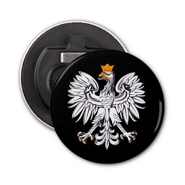 Polish flag & Eagle, Poland holiday party /sports Bottle Opener (Front)