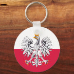 Polish flag & Eagle, Poland holiday, travel/sports Key Ring<br><div class="desc">Keychains: Poland & Eagle,  Polish Flag fashion - love my country,  travel,  holiday gifts,  national patriots / sports fans</div>