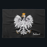 Polish flag & Eagle, Poland home fashion /sports Tea Towel<br><div class="desc">Kitchen Towels: Poland home fashion & Eagle,  Polish Flag - love my country,  travel,  holiday,  patriots / sports fans</div>