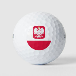 Polish flag golf balls