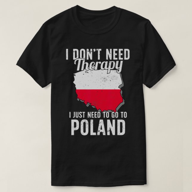 Polish Flag I Poland Flag I Vacation Gift I Poland T-Shirt (Design Front)