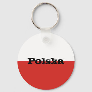 Polish Flag Key Ring