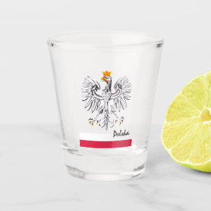 Polish Flag, party Poland patriots /sport Polska Shot Glass