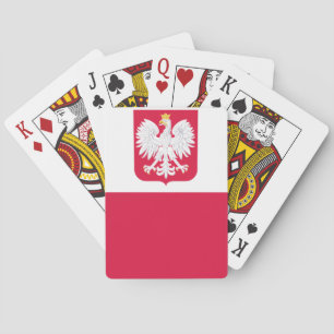 Polish flag playing cards