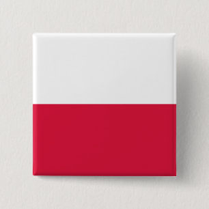 Polish Flag (Poland) 15 Cm Square Badge