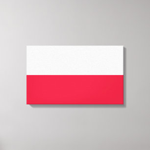 Polish Flag (Poland) Canvas Print