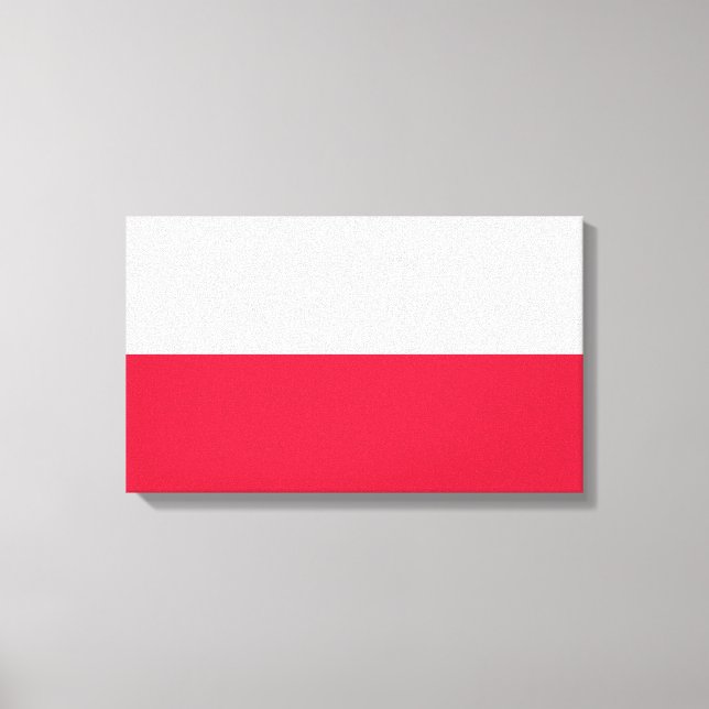 Polish Flag (Poland) Canvas Print (Front)