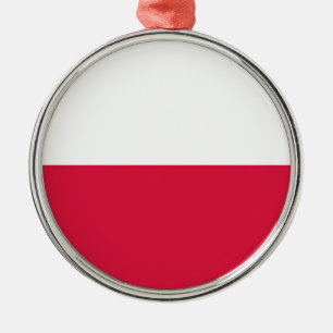 Polish Flag (Poland) Ceramic Ornament