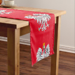 Polish Flag & Poland fashion home /sport fans Short Table Runner<br><div class="desc">Table Runners: Poland & Eagle, Polish flag fashion pattern - love my country, travel, holiday, patriots / sports fans</div>