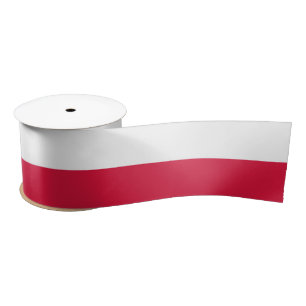 Polish Flag (Poland) Satin Ribbon