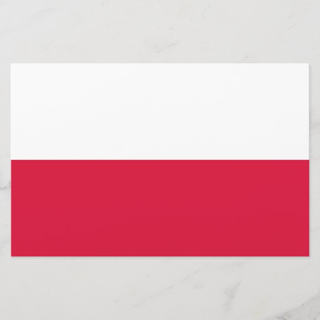 Polish Flag (Poland) Stationery (Front)
