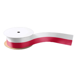 Polish Flag & Poland travel, holiday/sports Satin Ribbon