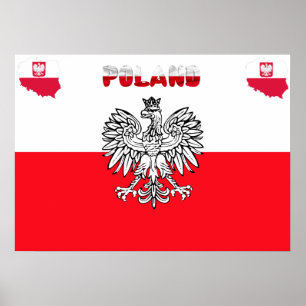 Polish flag poster
