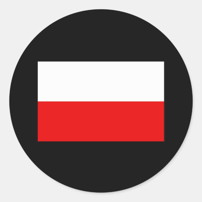 Polish Flag T-shirts and Gifts Classic Round Sticker (Front)