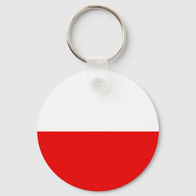 Polish Flag T-shirts and Gifts Key Ring (Front)