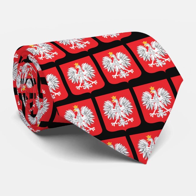 Polish Flag Tie (Rolled)